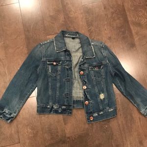 3/4 sleeve jean jacket